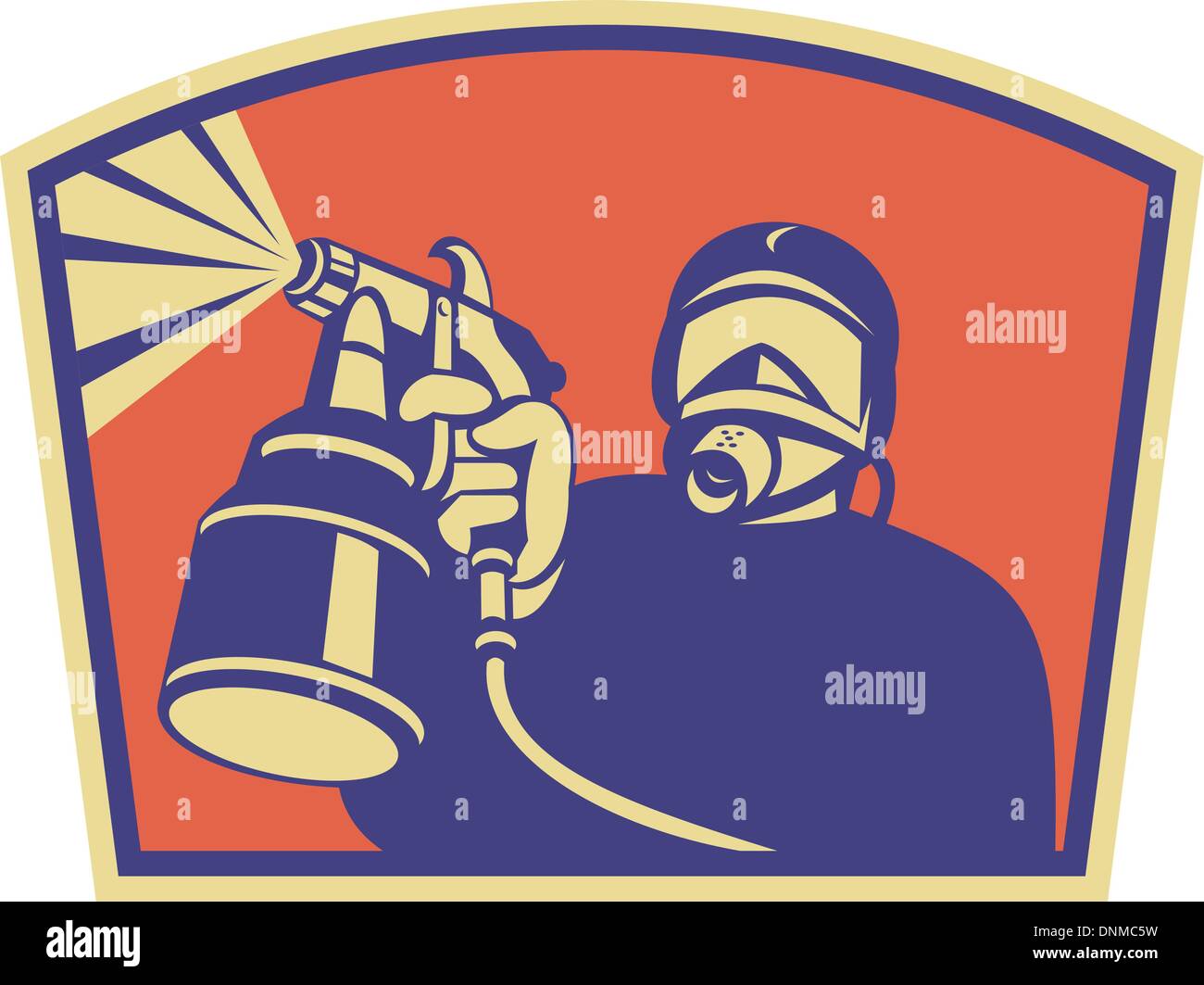 Spray gun Stock Vector Images - Alamy