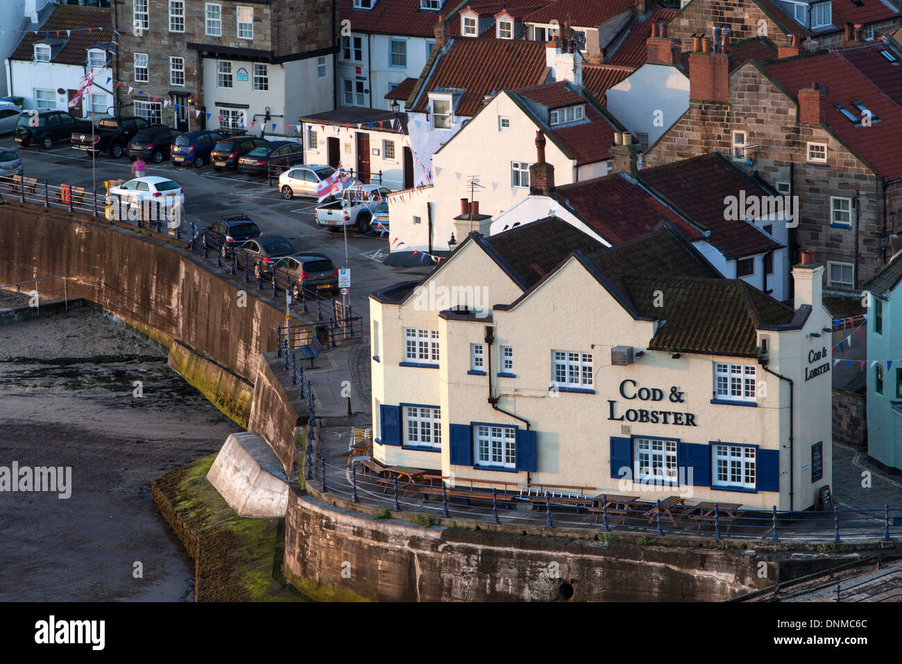 The Cod and Lobster, Staithes Harbour, North Yorkshire, England Stock ...