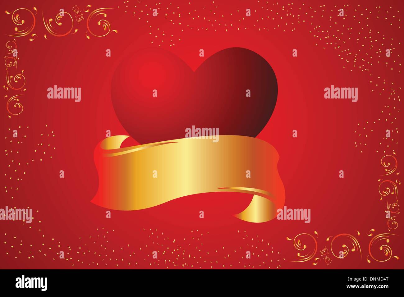 A vector illustration of valentine card background Stock Vector