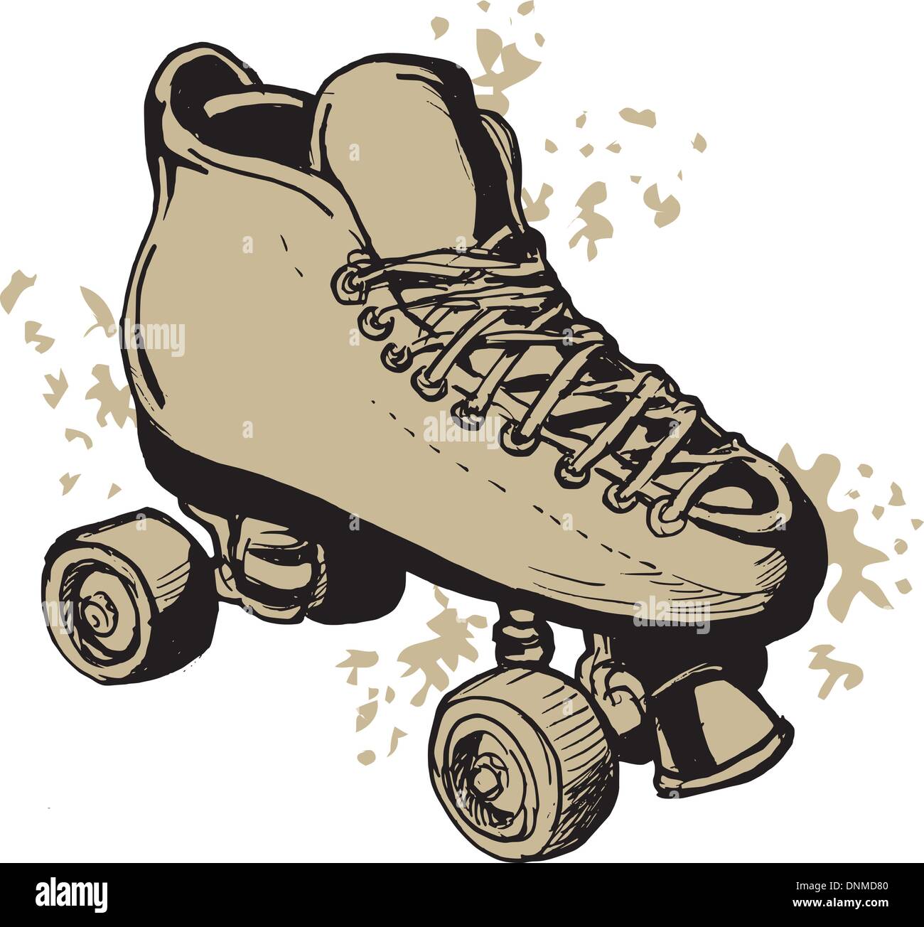 Derby roller skates vector vectors hi-res stock photography and images -  Alamy