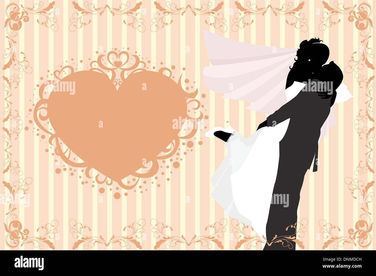 A vector illustration of wedding celebration Stock Vector Image & Art ...
