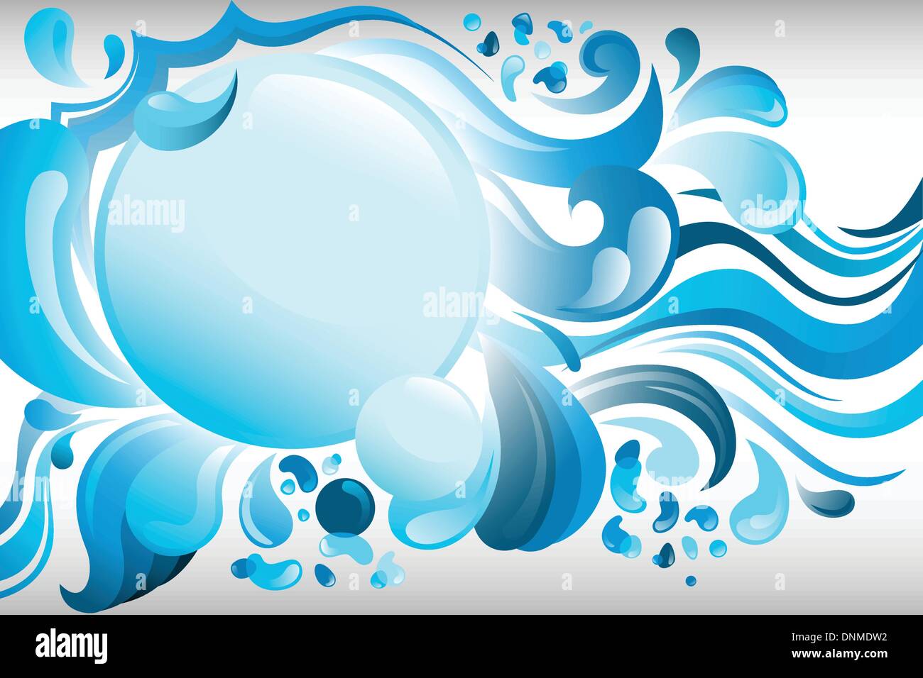 A vector illustration of abstract waves background Stock Vector