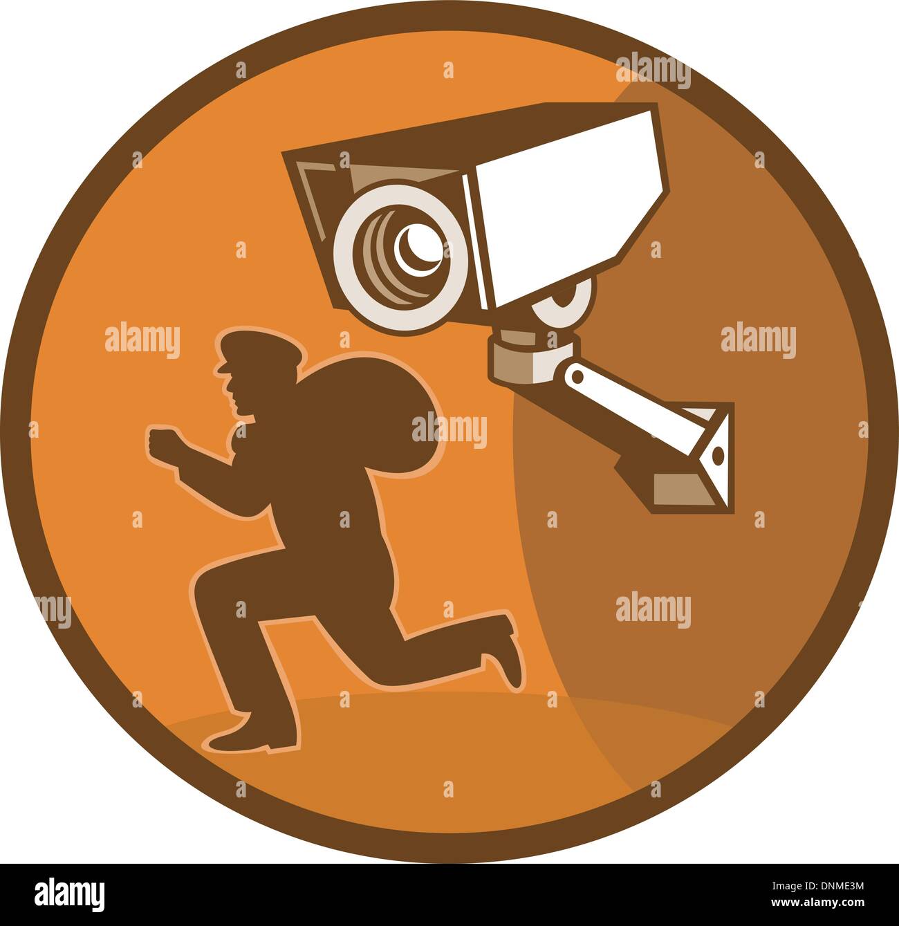 Security camera on side Stock Vector Images - Alamy
