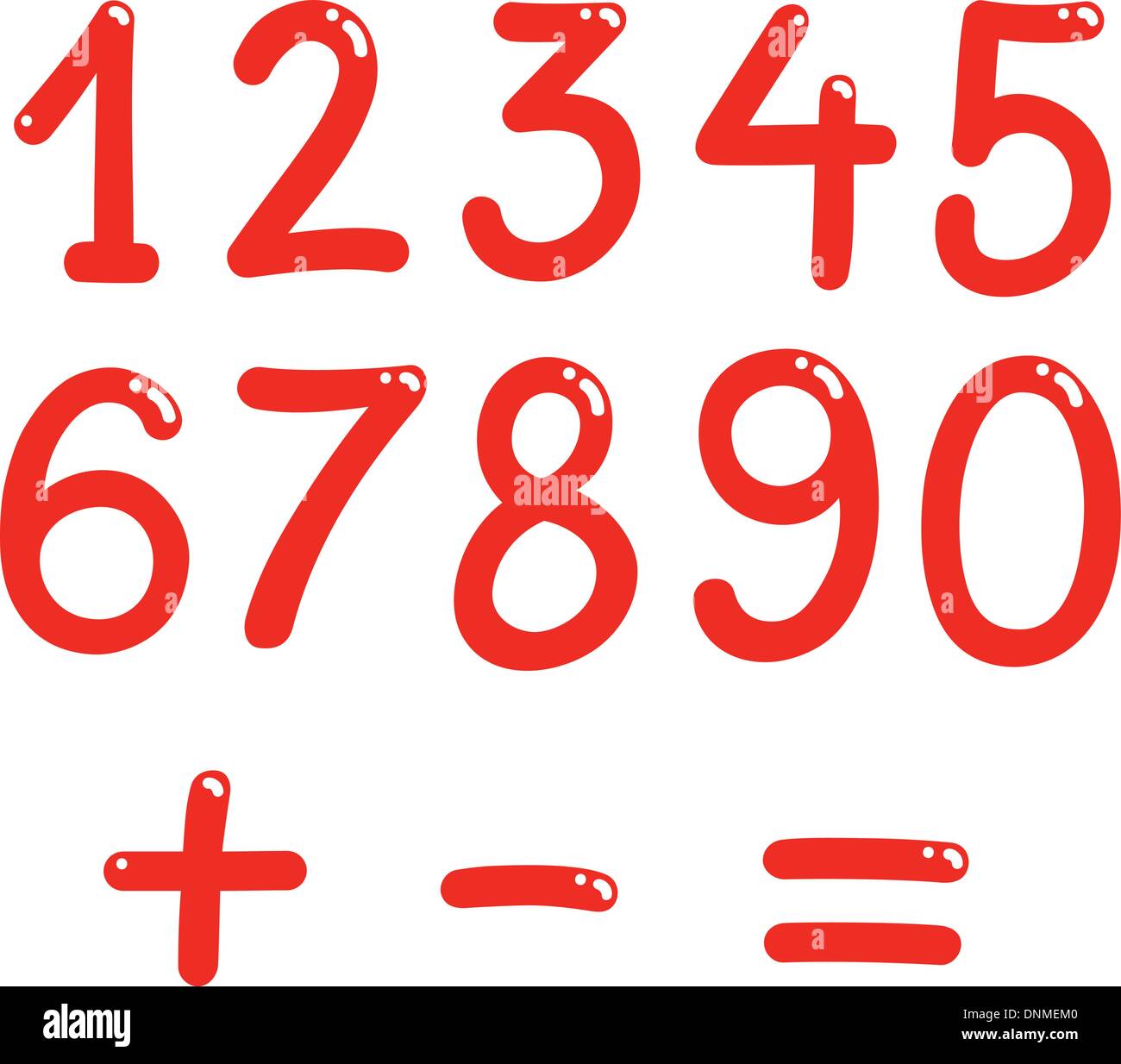 Red math symbols plus hi-res stock photography and images - Alamy