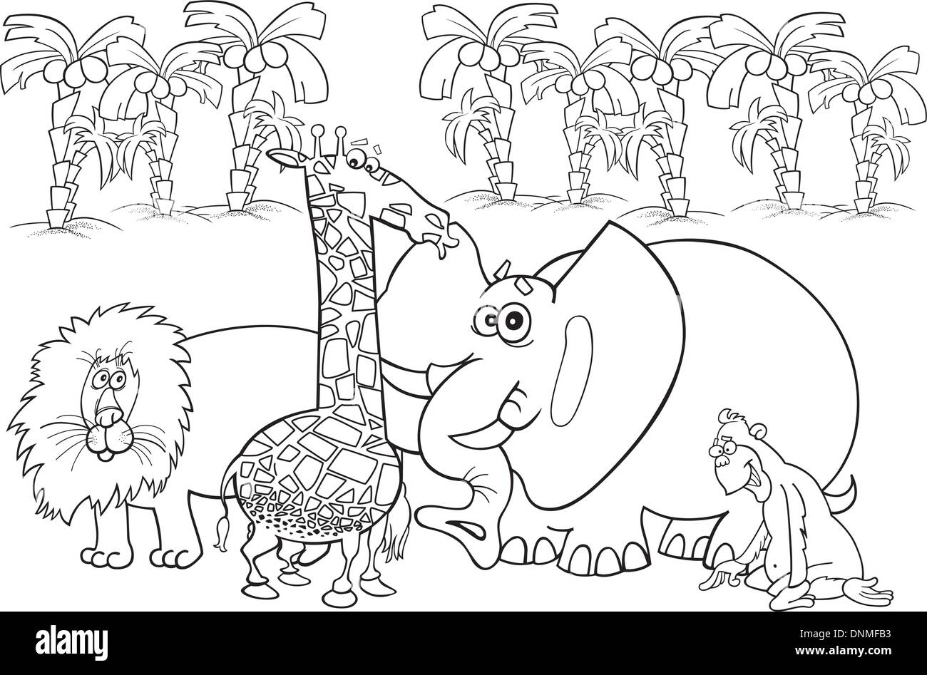 African Safari Coloring Pages