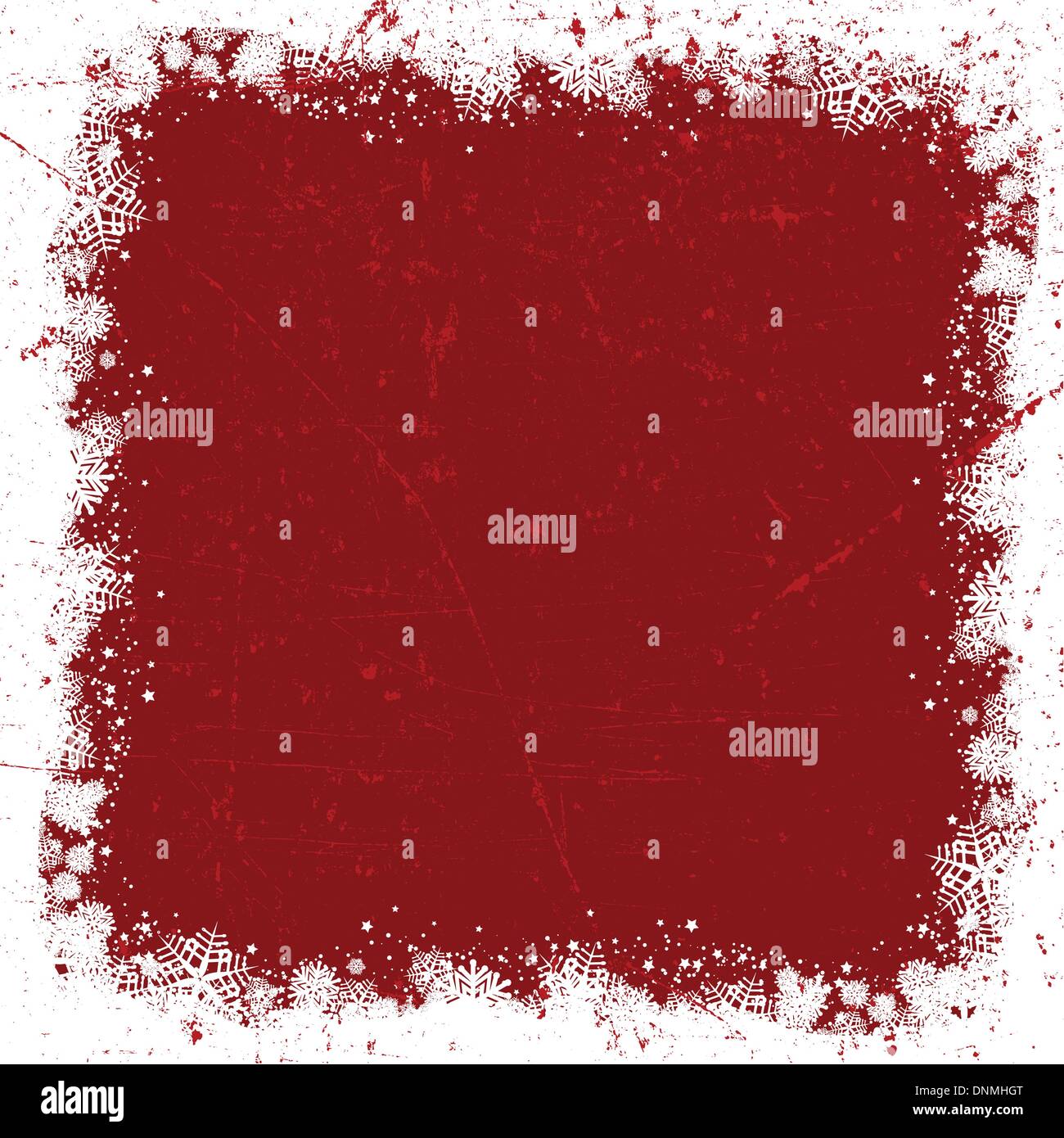Grunge Christmas background with snowflake border Stock Vector Image ...