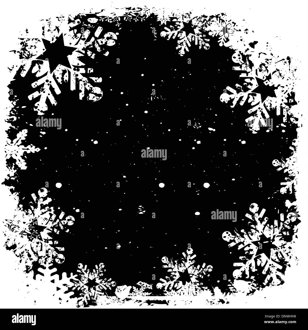 Grunge snowflake background Stock Vector Image & Art - Alamy