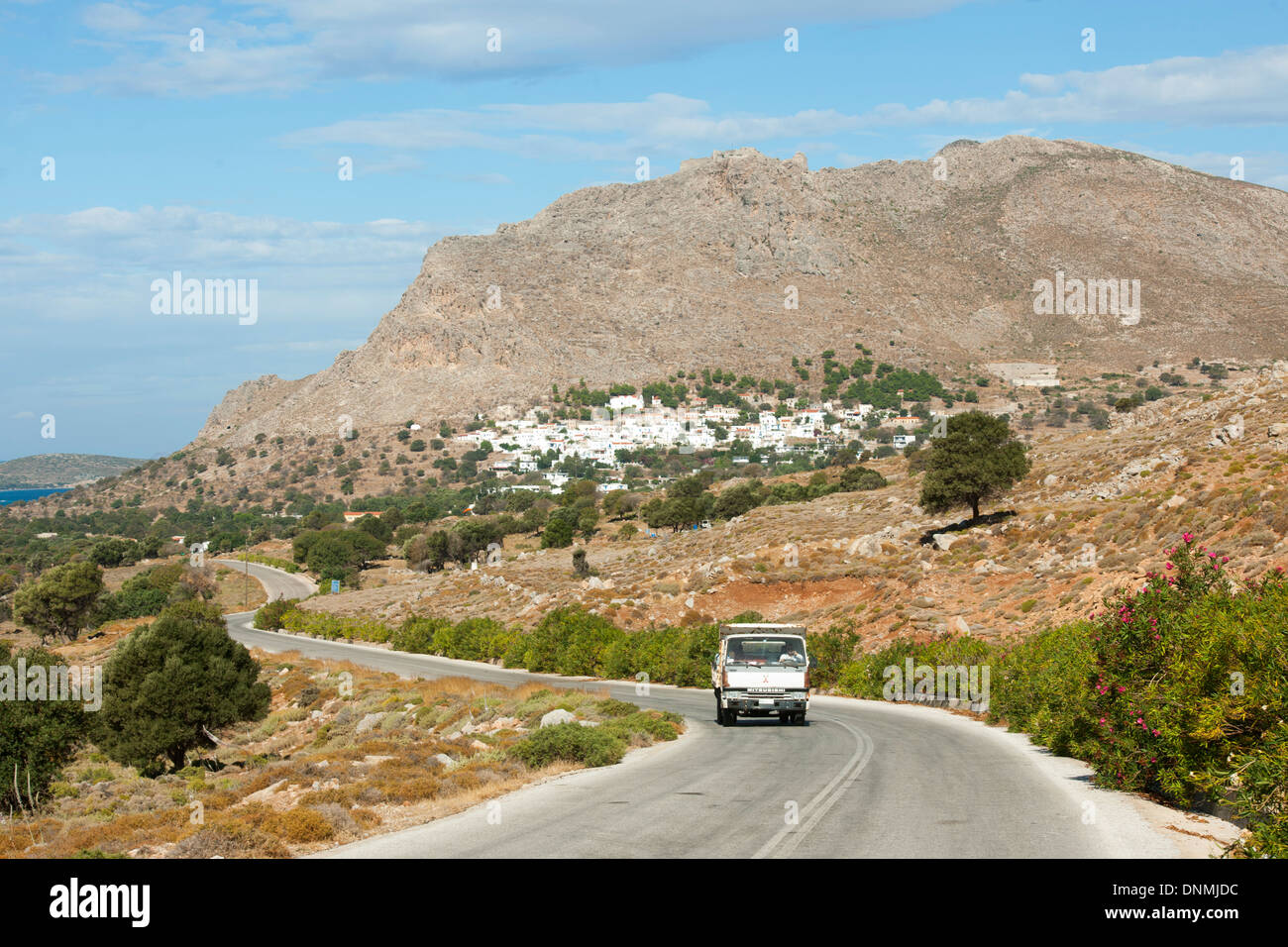 Griechenland, Insel Tilos, Inselhauptort Megalo Chorio Stock Photo Alamy