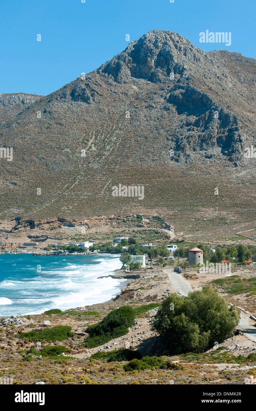 Griechenland, Insel Tilos, Bucht von Agios Antonios (Andonis) Stock Photo