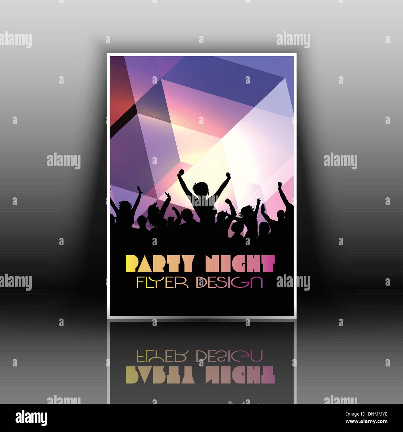 Layout design for a party flyer Stock Vector Image & Art - Alamy
