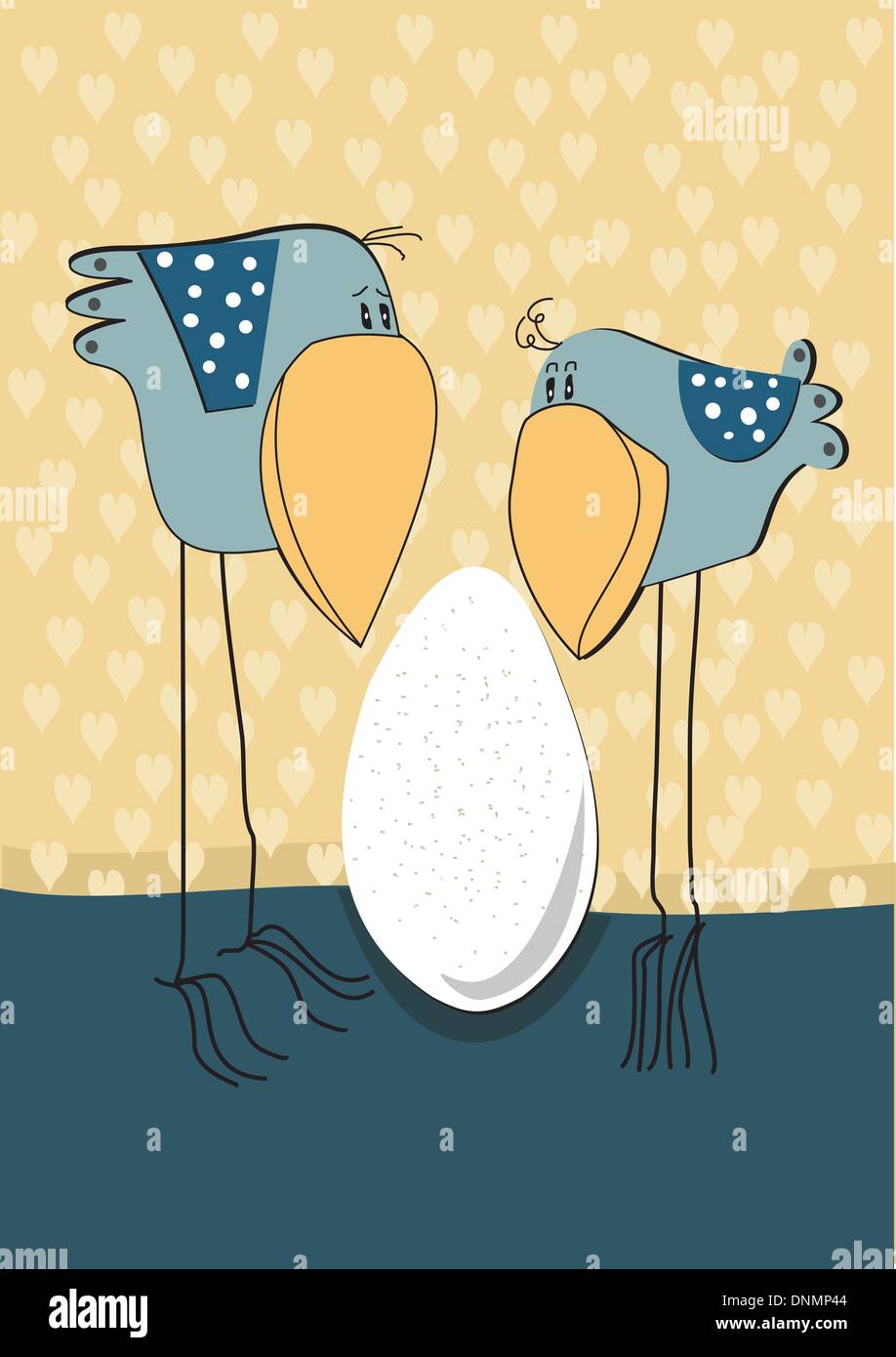 Blue birds Stock Vector