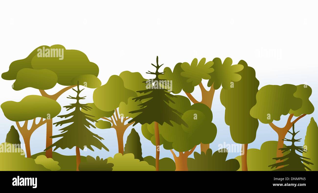 Cartoon landscape Stock Vector