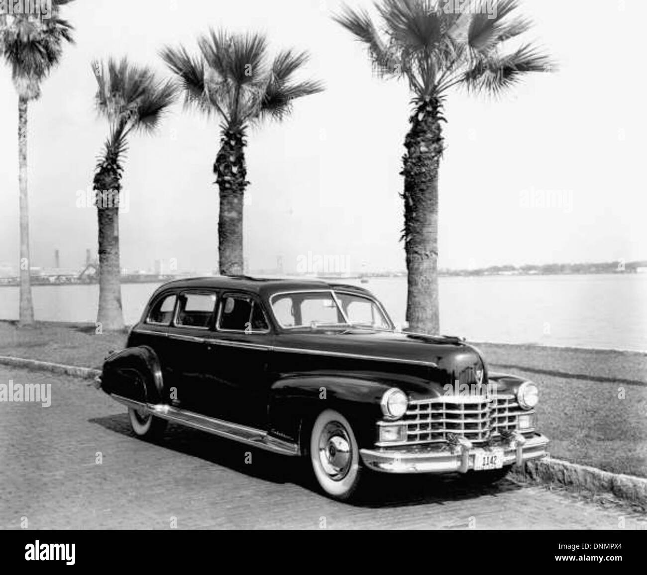 Unidentified car parked near the St. Johns River in Jacksonville, Florida Stock Photo