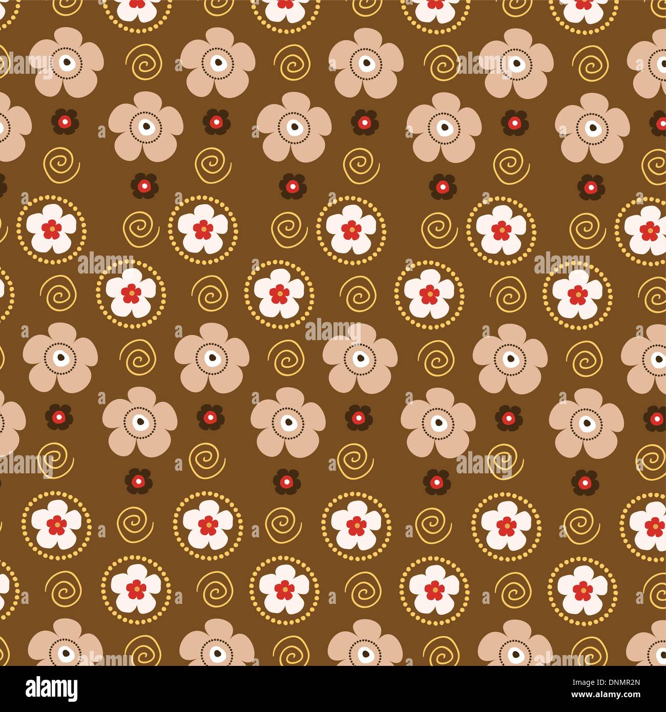 Retro styled floral background Stock Vector Image & Art - Alamy