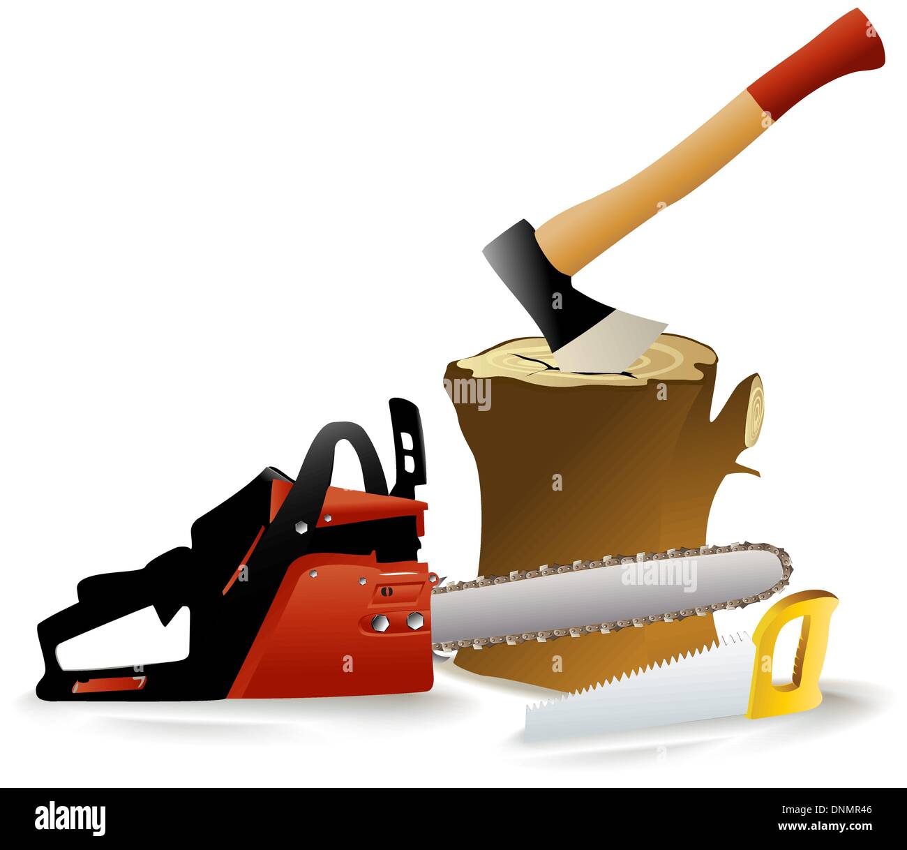 Woodcutter's tools Stock Vector