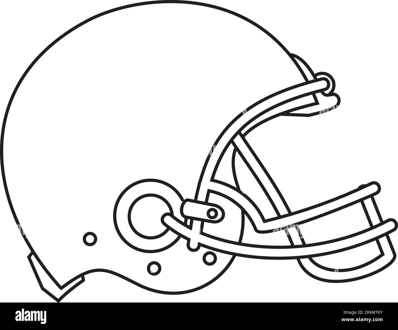 football helmet drawing front view