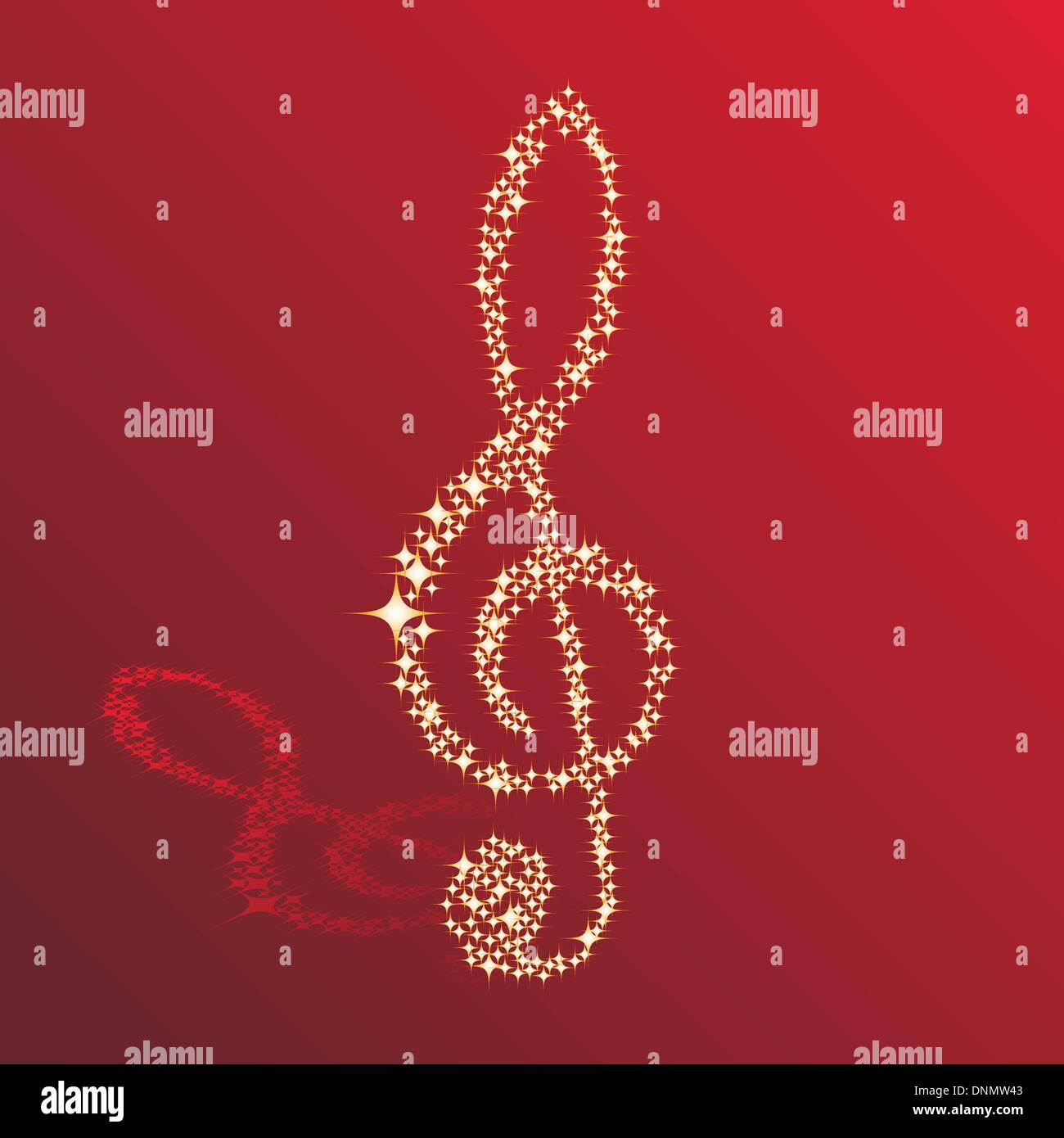 Musical notes clef vector background for use in design Stock Vector