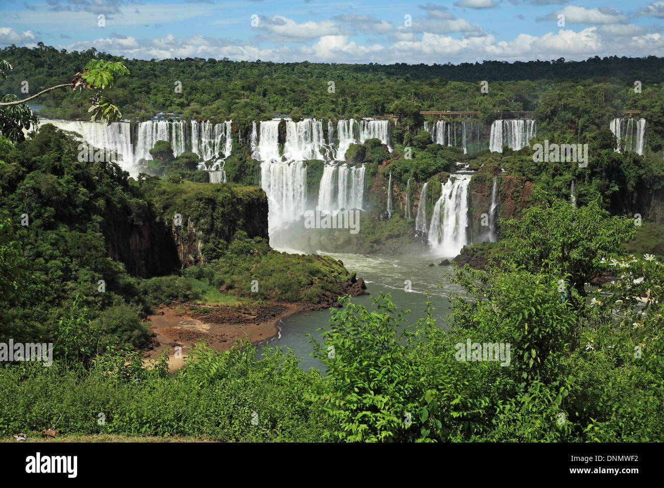 Brazil, Parana, Iguazu National Park, UNESCO World Heritage, Iguazu Waterfalls Stock Photo