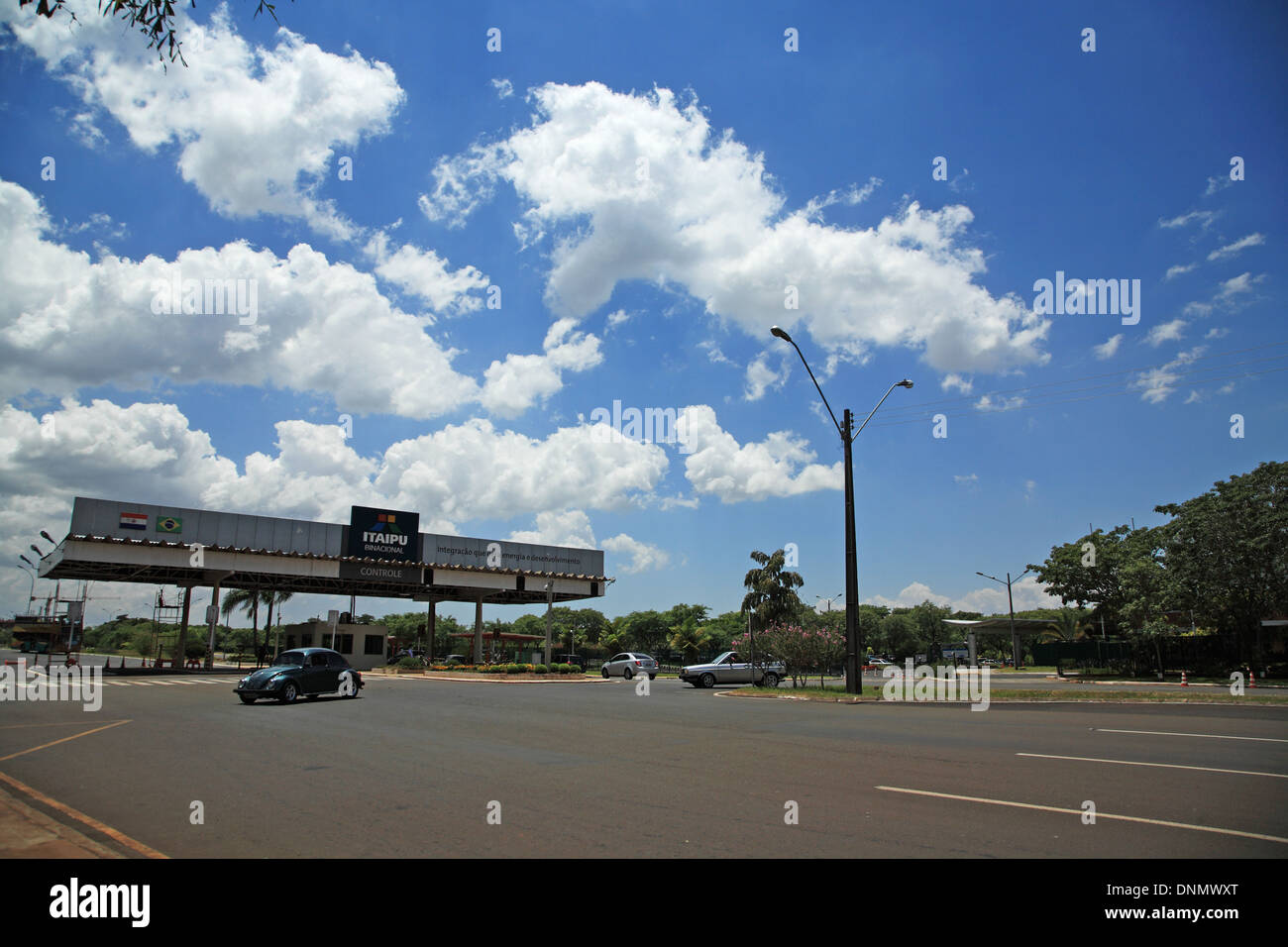 Brazil, Parana, Foz Iguazu, water power station Itaipu Stock Photo