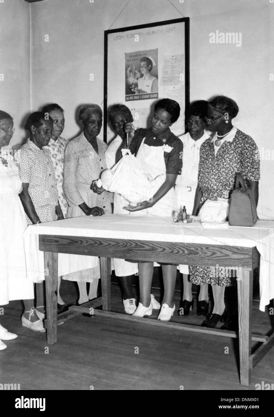 Nurse instructing midwives: Leon County, Florida Stock Photo
