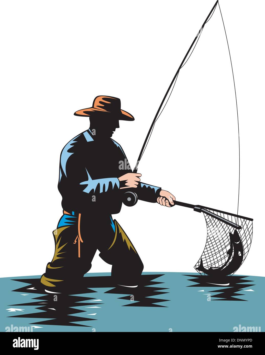 https://c8.alamy.com/comp/DNMYPD/illustration-of-a-fly-fisherman-casting-rod-and-reel-done-in-retro-DNMYPD.jpg