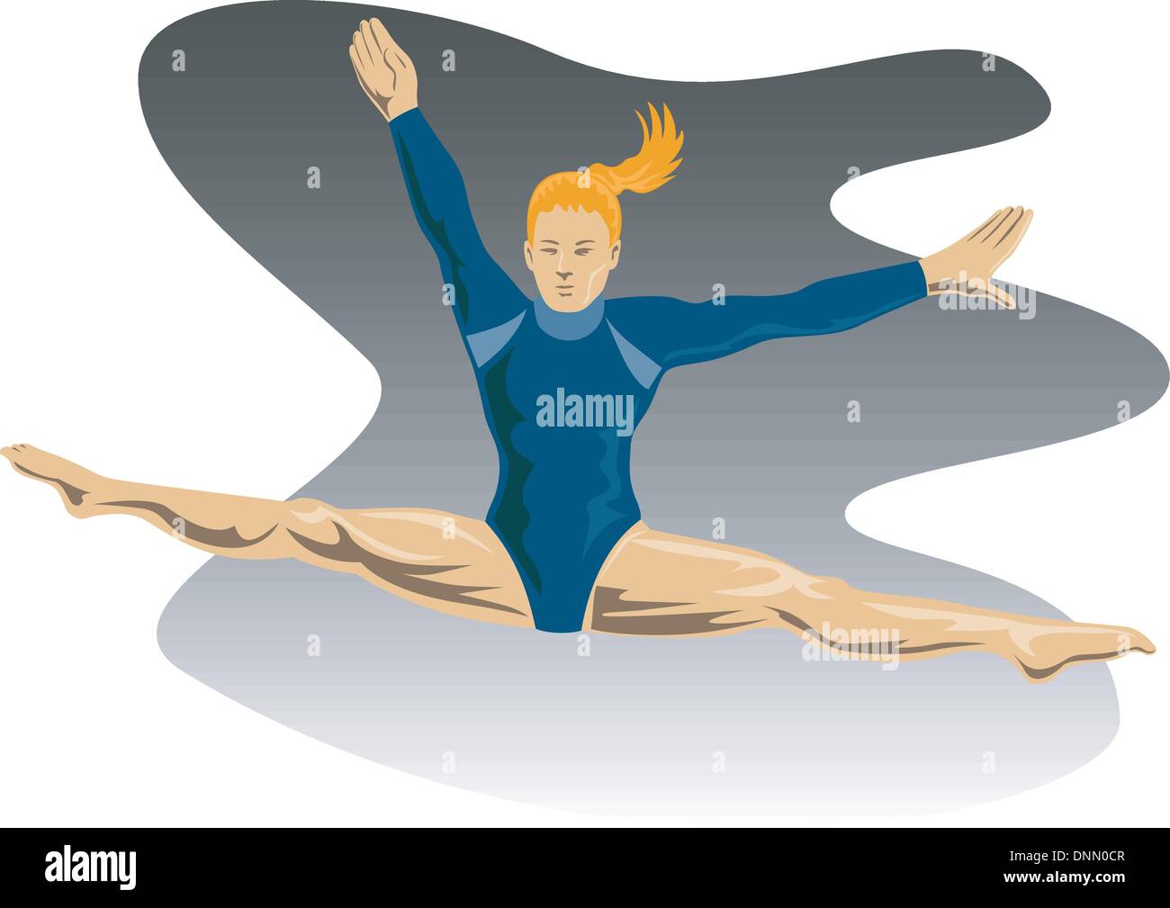 Woman gymnastic vector illustration free hi-res stock photography and  images - Alamy