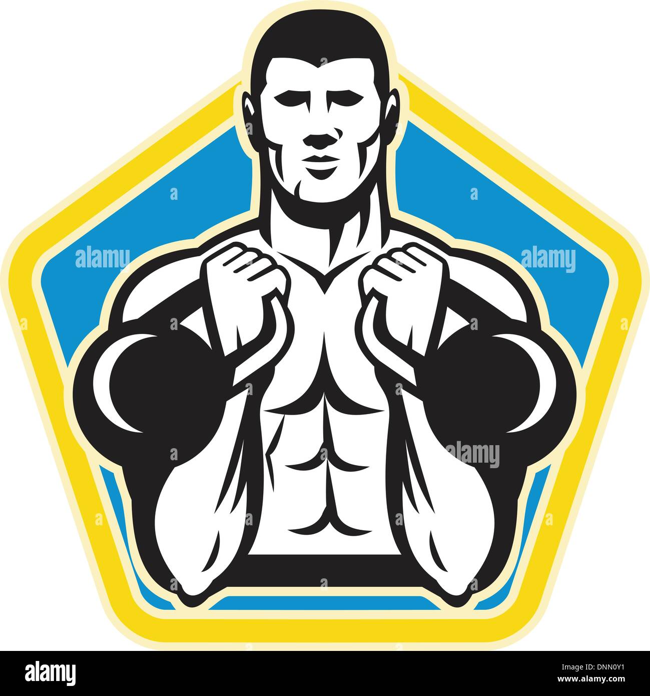 Muscle building vector vectors hi-res stock photography and images - Alamy