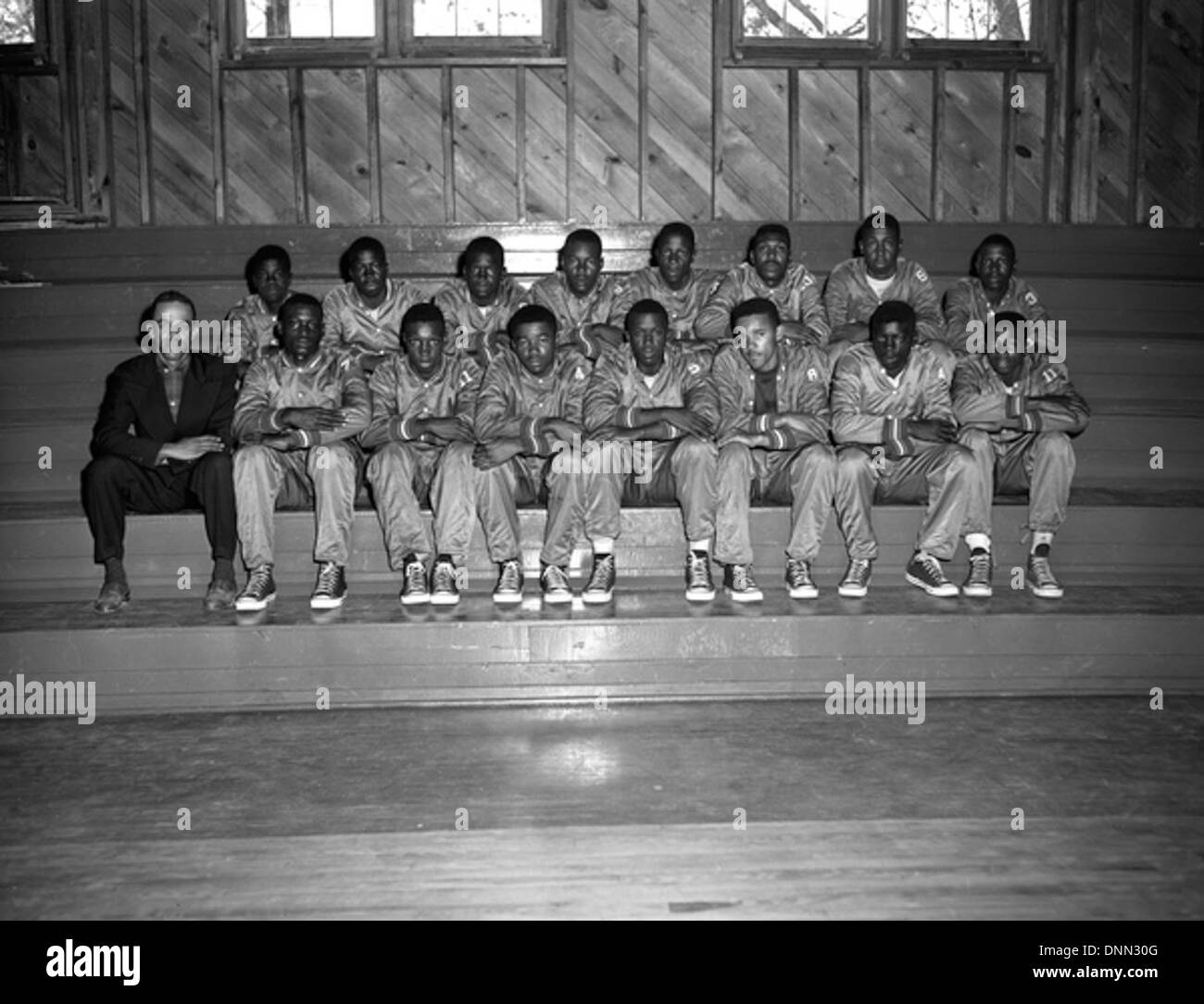 Lincoln High School basketball team in Tallahassee, Florida Stock Photo