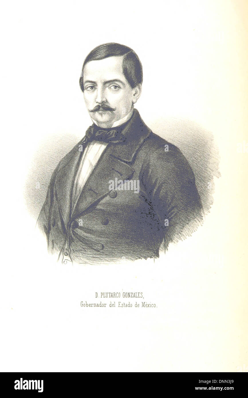 Image taken from page 230 of 'Historia de la Revolucion de México contra la dictadura del General Santa-Anna. 1853-1855' Stock Photo