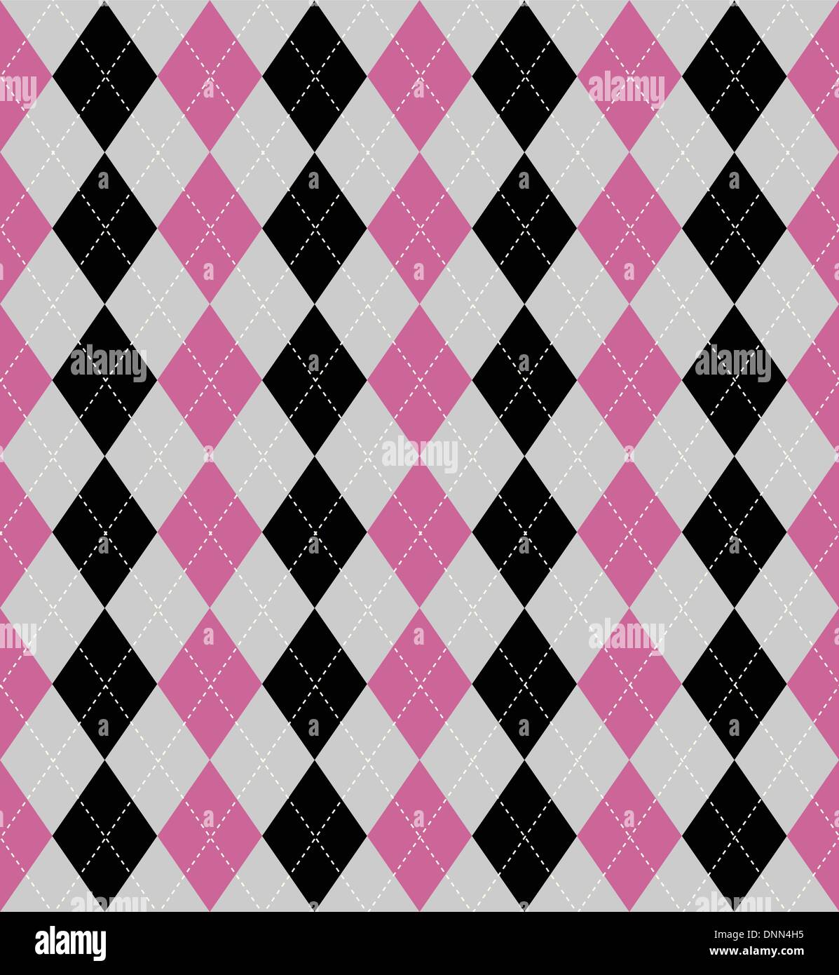 Seamless tiled background of an argyle style pattern Stock Vector
