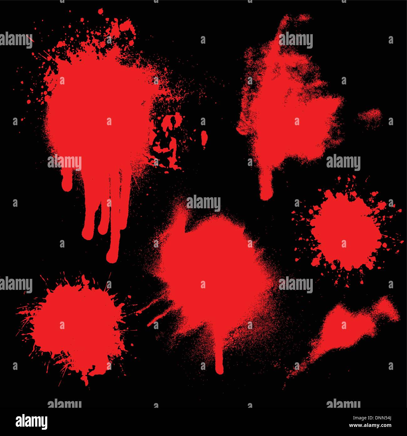 Splatters of blood Stock Vector Image & Art Alamy