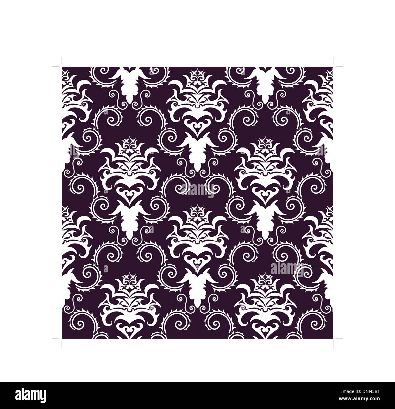 Abstract damask seamless vector background for design use Stock Vector ...