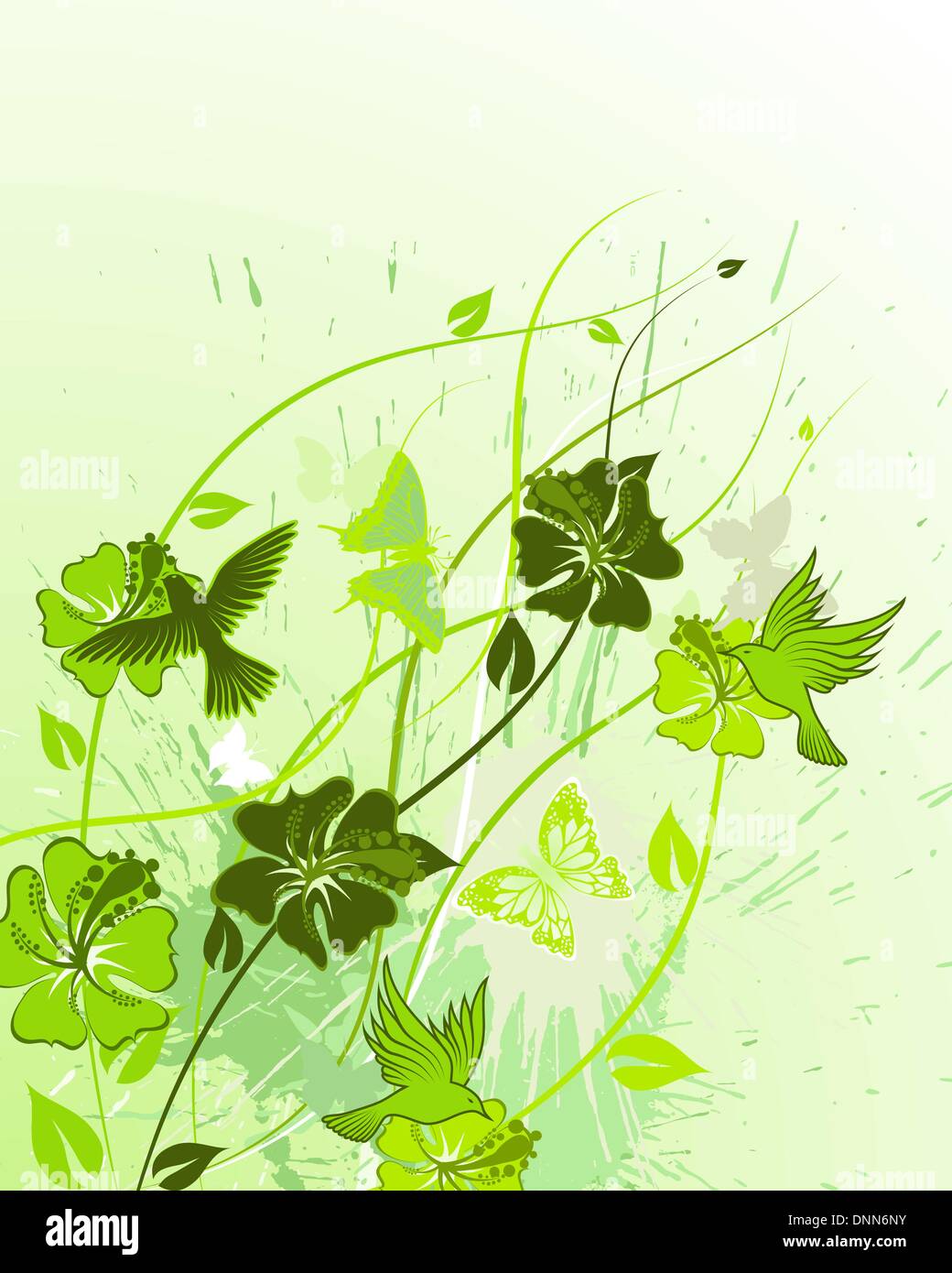 Abstract floral vector background for design use Stock Vector Image ...