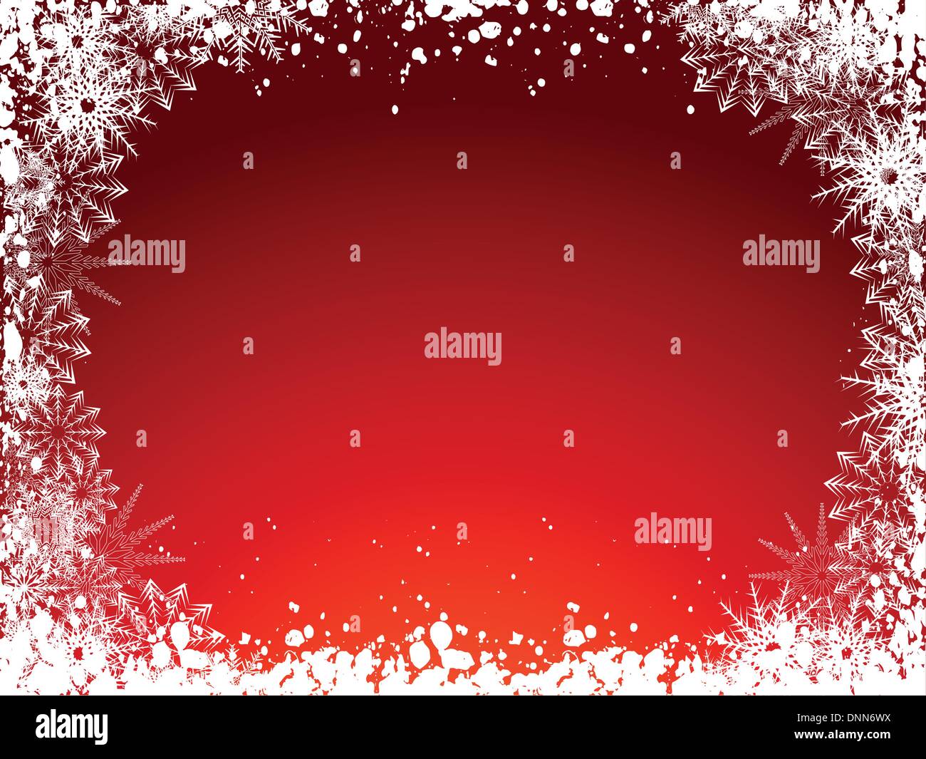Decorative Christmas background with a snowflake border Stock Vector ...