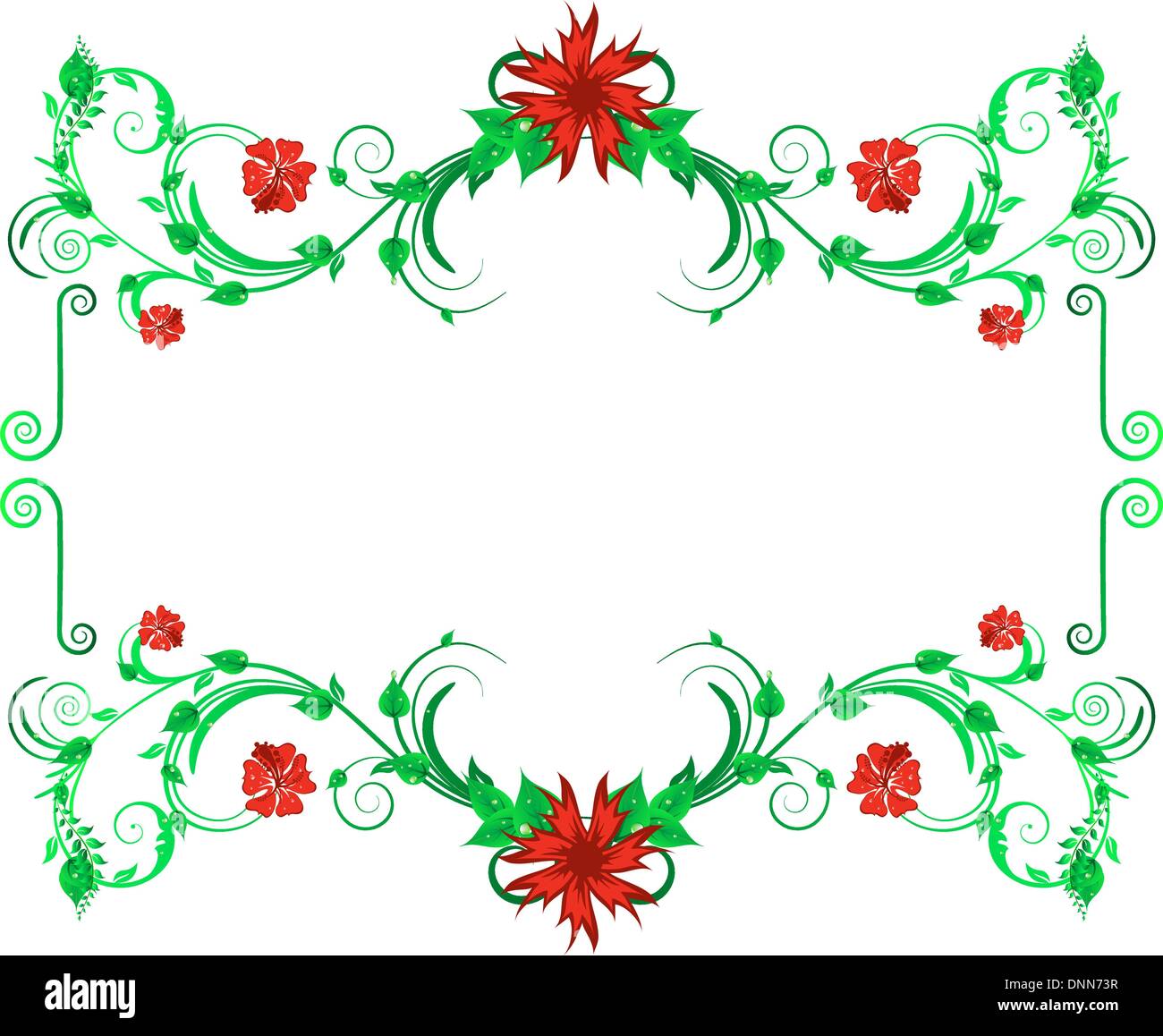 Green floral vector background for design use Stock Vector Image & Art ...