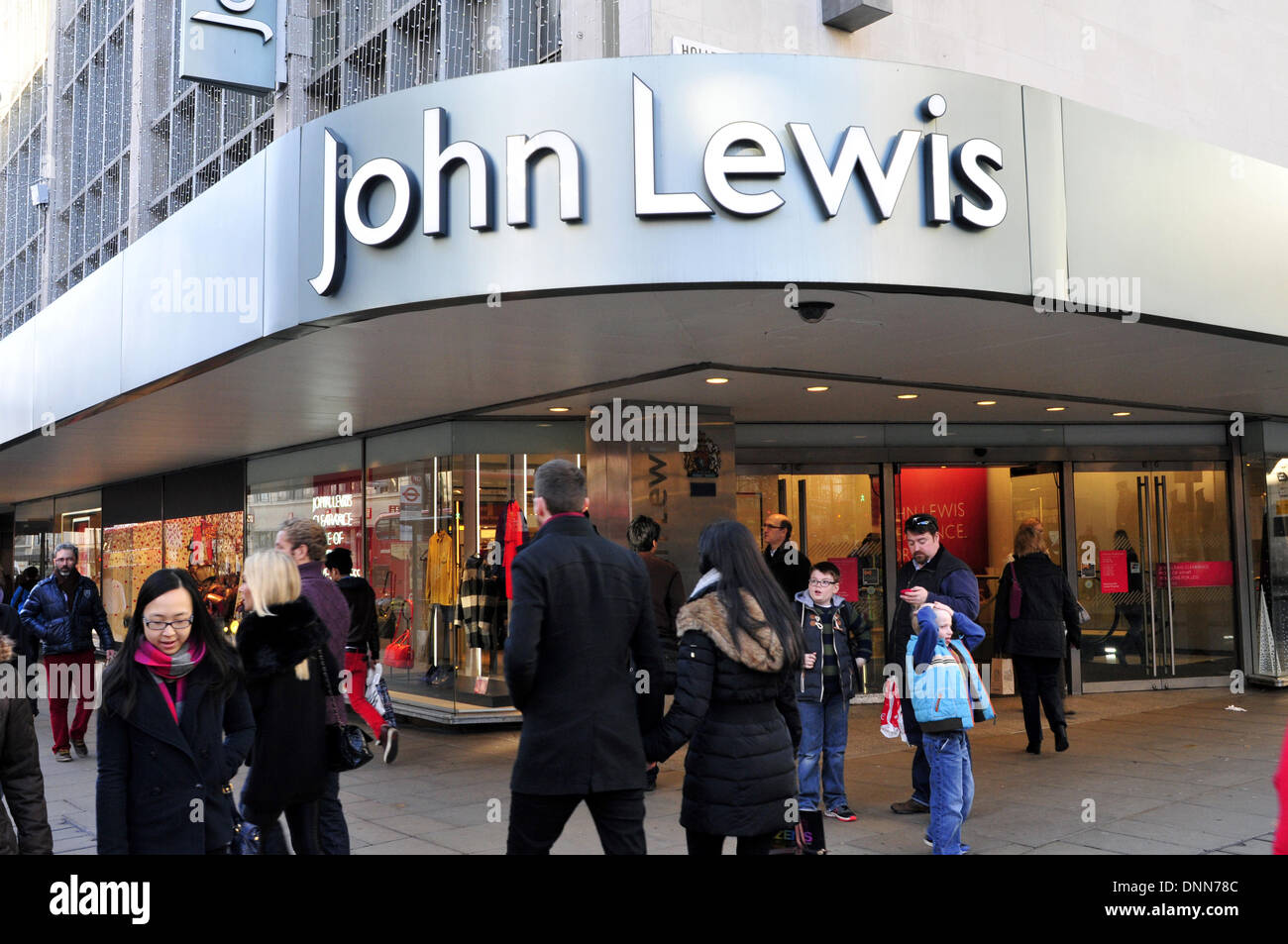 A general view of John Lewis in Oxford Street, London Stock Photo