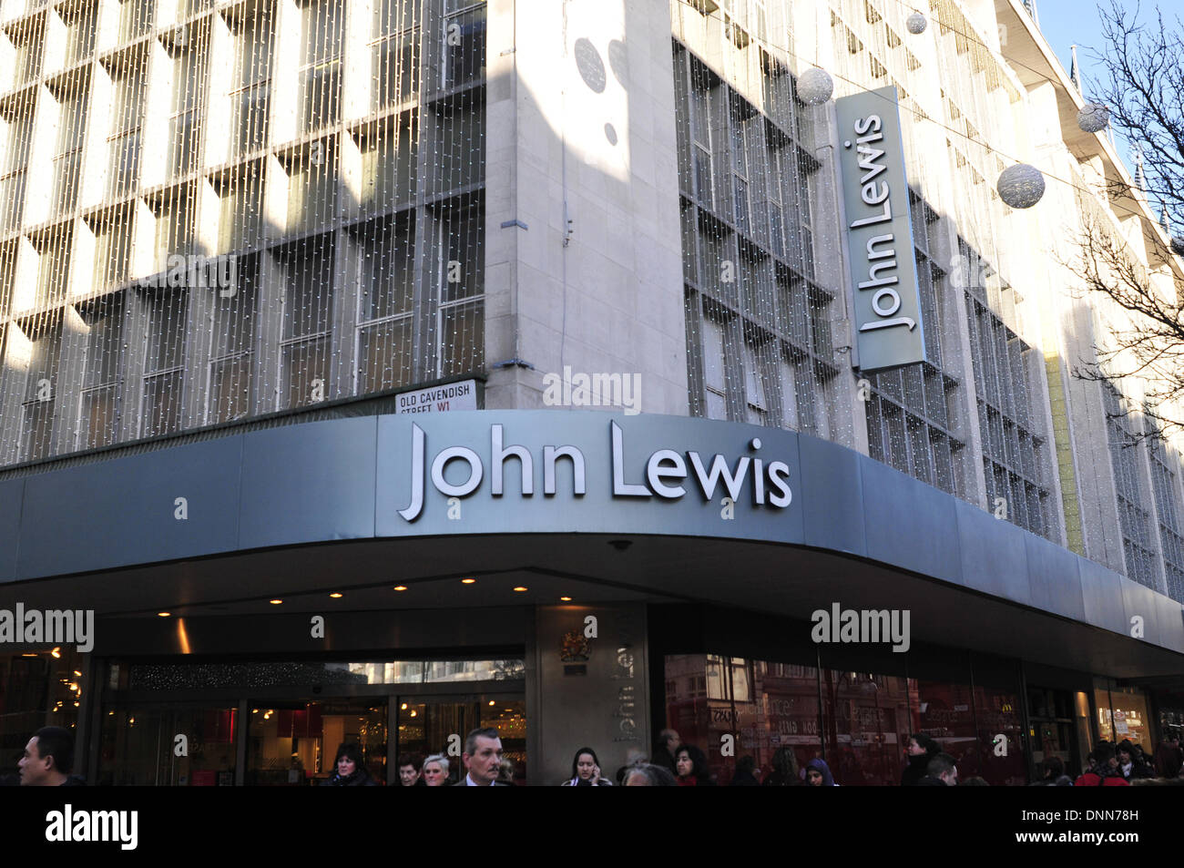 A close up view of John Lewis in Oxford Street Stock Photo Alamy