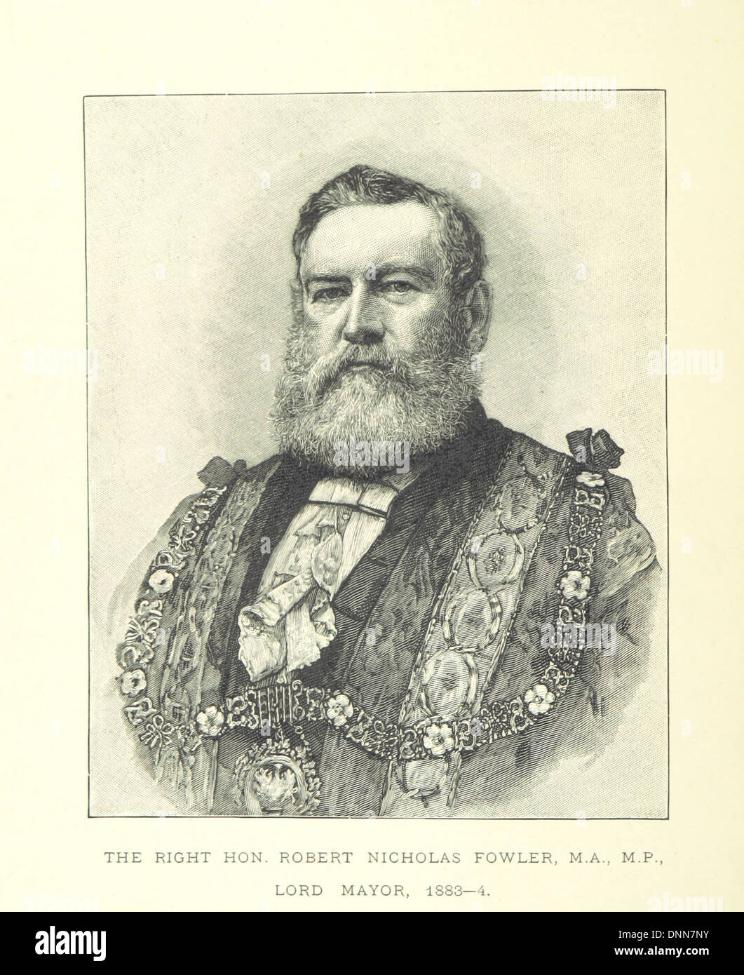 Image taken from page 20 of 'London's Roll of Fame: being complimentary notes and addresses from the City of London, on presentation of the honorary freedom of that city, and on other occasions. From ... A.D. 1757 to 1884 ... Extracted mainly from the rec Stock Photo