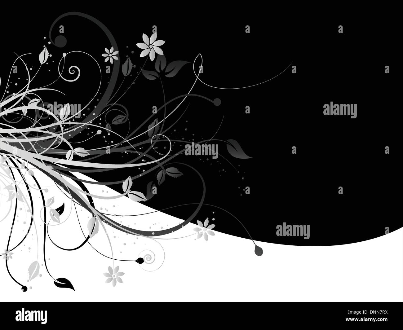 Decorative abstract floral background Stock Vector