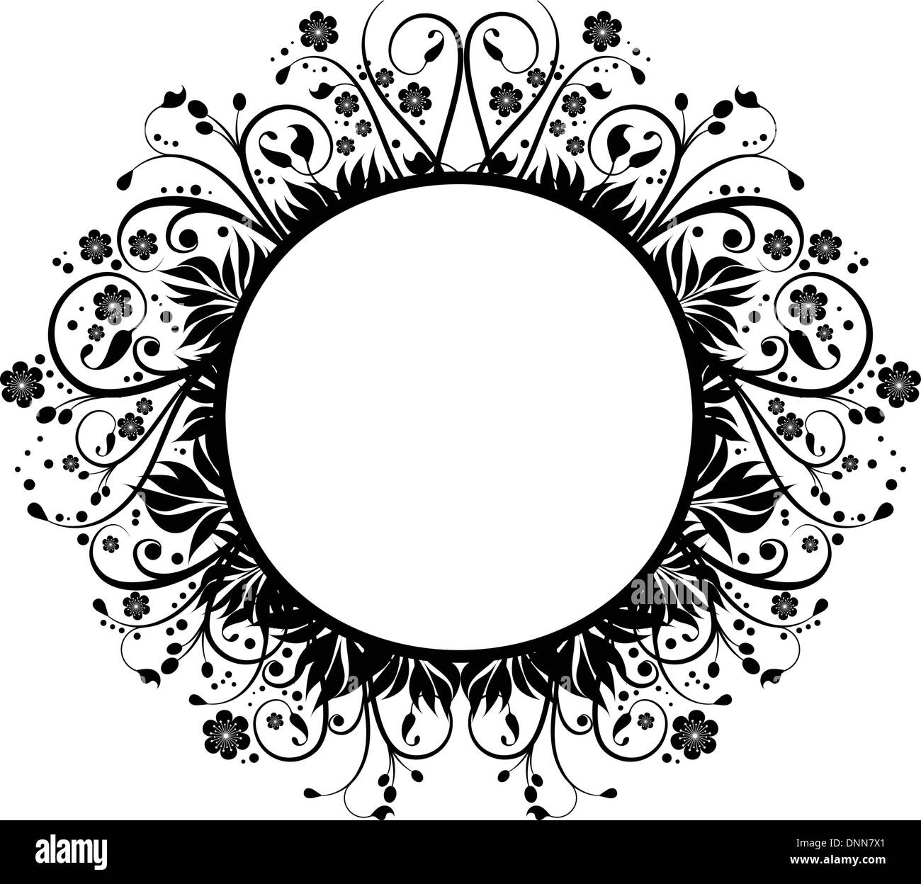 Decorative abstract floral background Stock Vector
