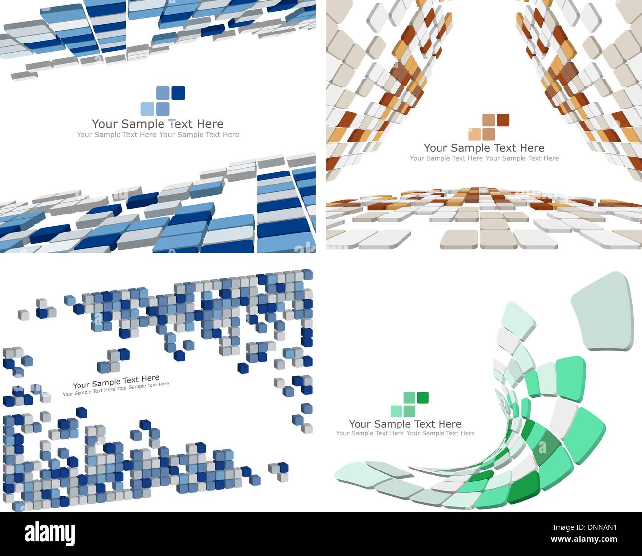 Abstract 3d checked business background for use in web design Stock