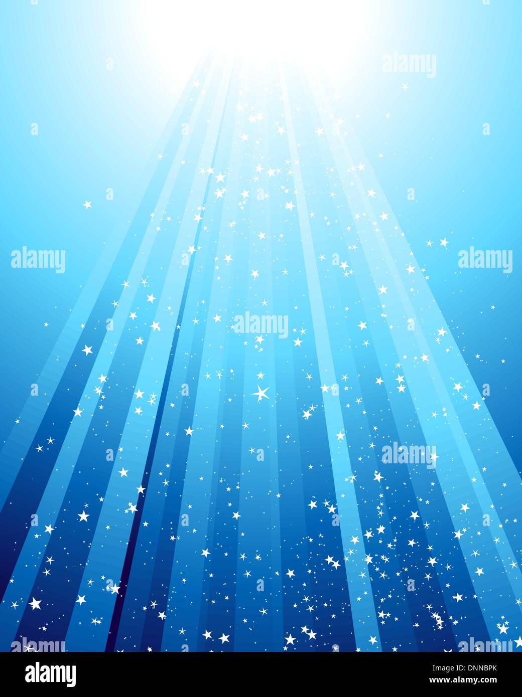 Underwater rays with many stars. Vector illustration Stock Vector Image ...