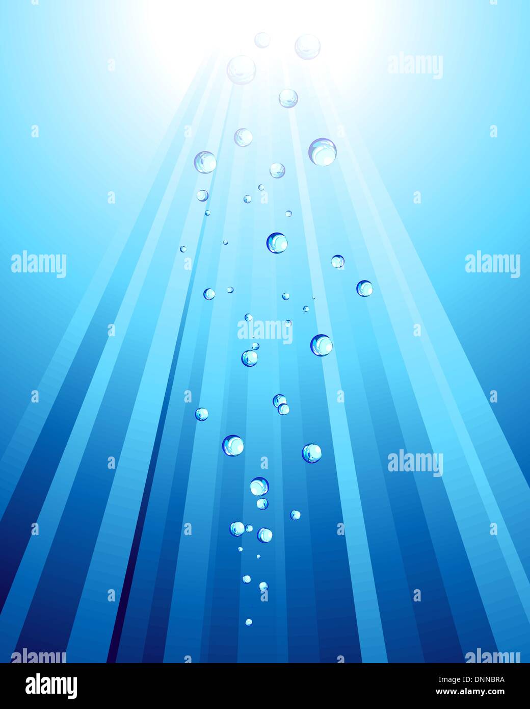 Abstract water vector background with bubbles of air Stock Vector Image ...