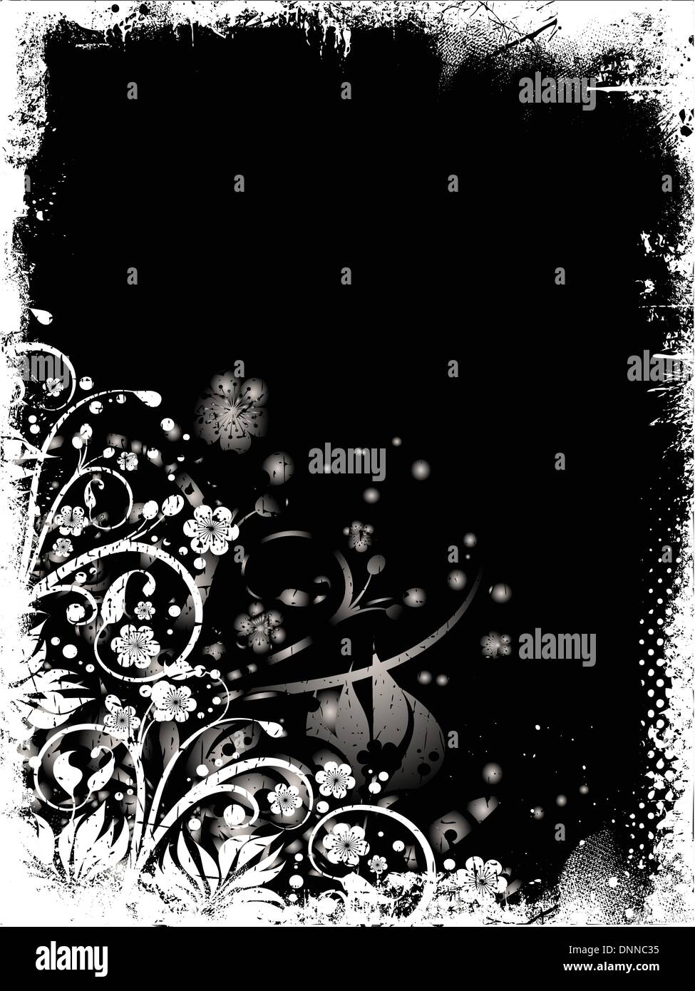 Floral grunge background Stock Vector Image & Art - Alamy