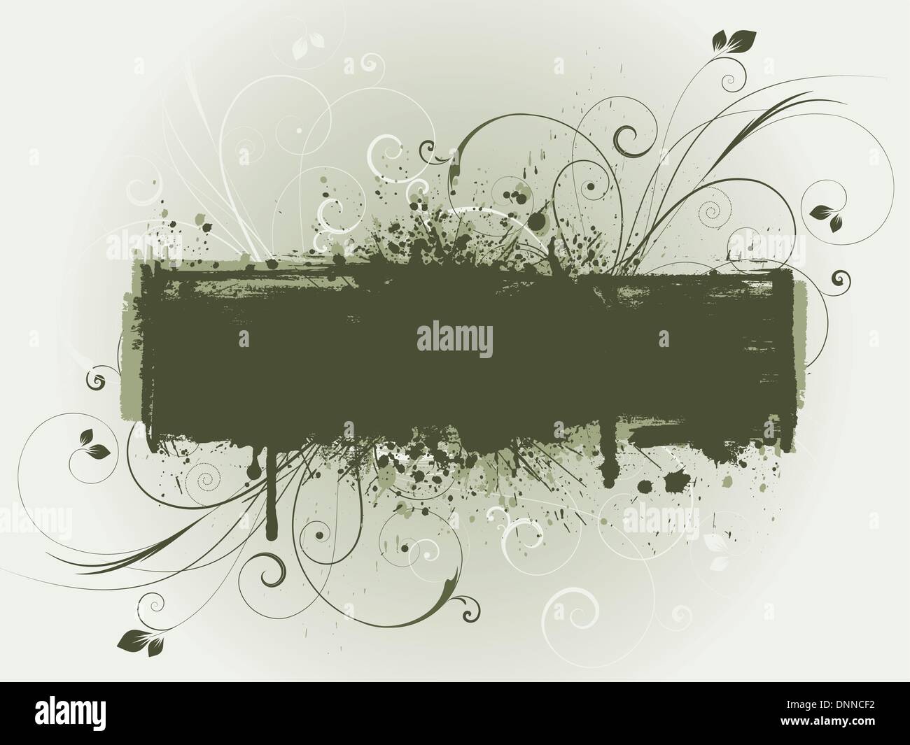 Grunge background with floral design Stock Vector Image & Art - Alamy