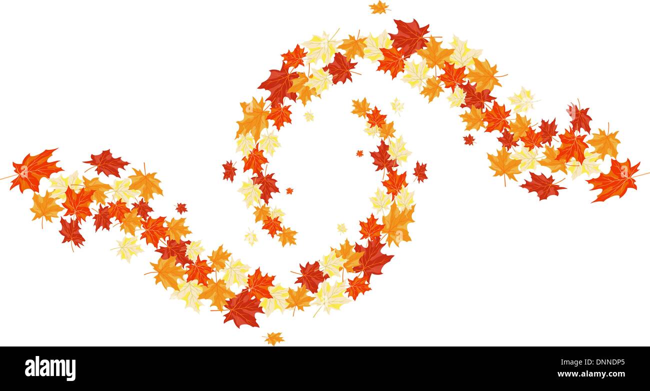 Autumn maples falling leaves background. Vector illustration Stock ...