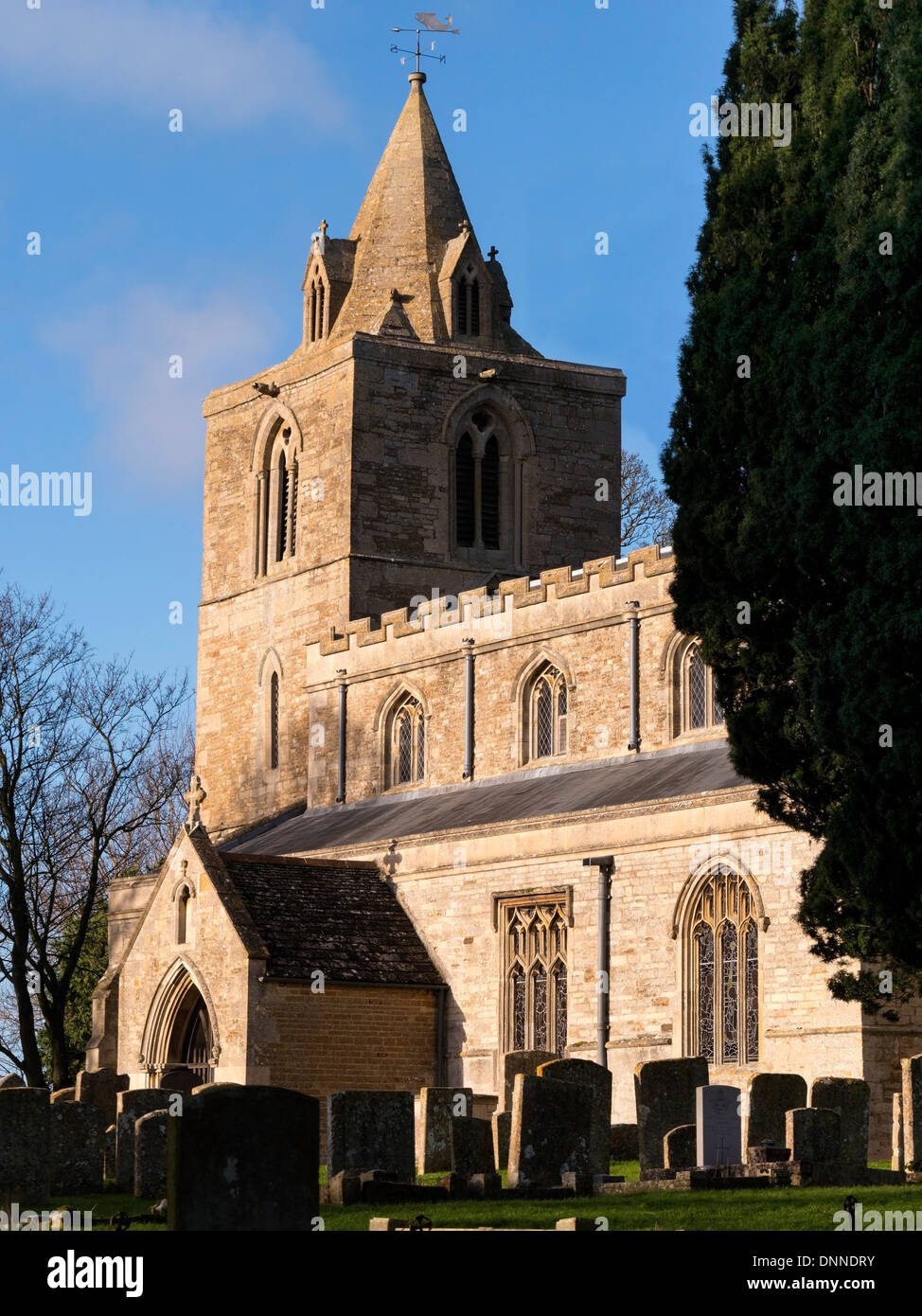 St. Andrew's Church, Hambleton village, Rutland, England, UK Stock