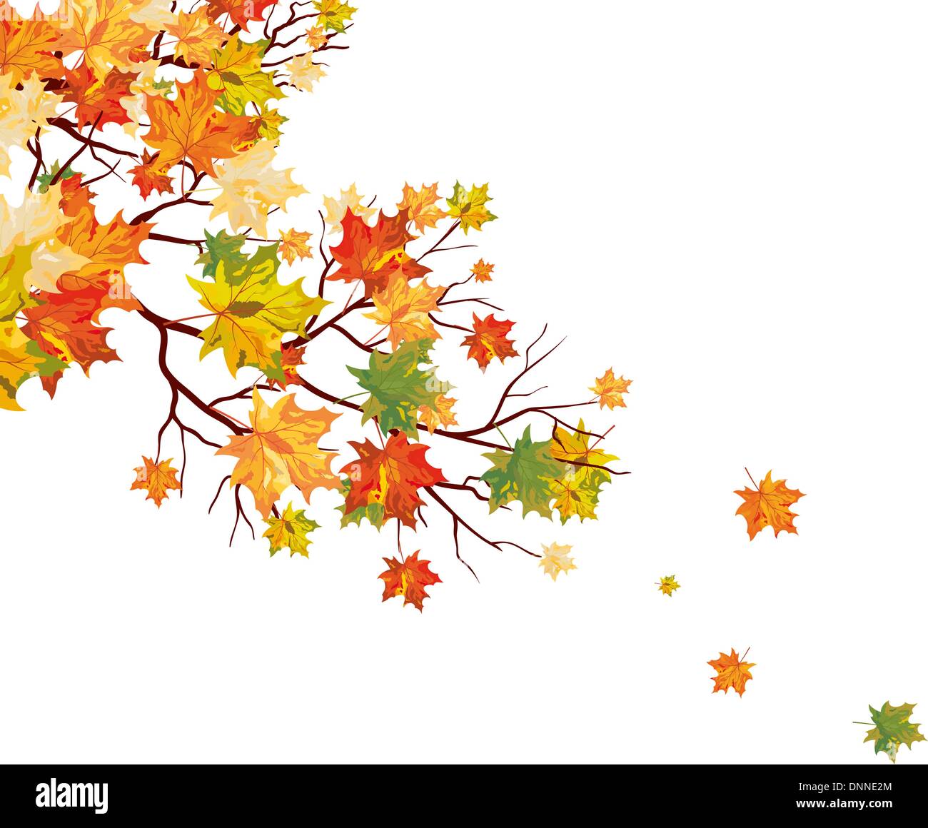Autumn maple leaves background. Vector illustration Stock Vector Image ...