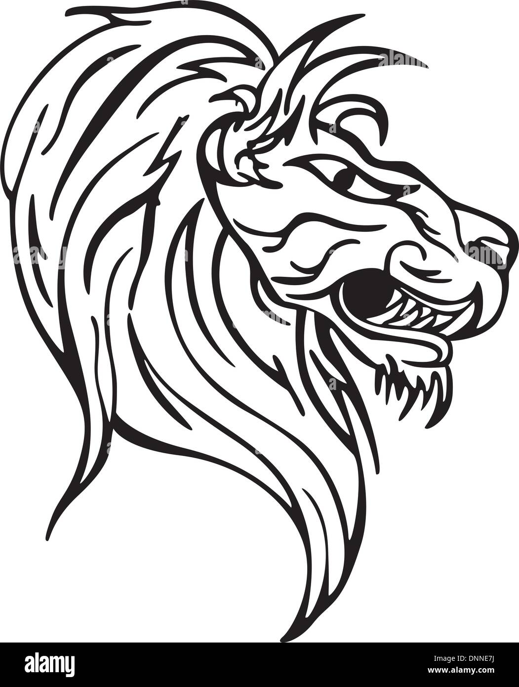 Lion Drawing on Post it Note Stock Illustration - Illustration of mammal,  danger: 12648195