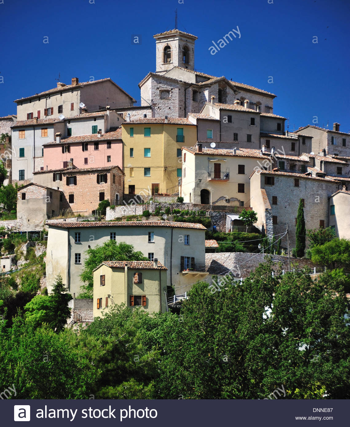 Italian Hilltop Village Stock Photo, Royalty Free Image: 65011079 - Alamy